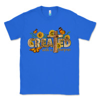 True Royal created with a purpose with sunflower and butterfl Classic Tee - NancyCooperArtShop