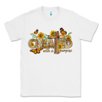 White created with a purpose with sunflower and butterfl Classic Tee - NancyCooperArtShop