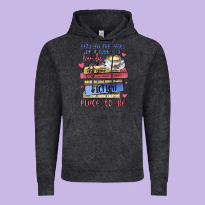 Between The Pages Of A Book Is Lovely Place To Be Vintage Hoodie Designed By Maliassmallbusiness