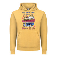 Vintage Mustard between the pages of a book is lovely place to be Vintage Hoodie - MaliasSmallBusiness