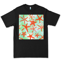 Black starfish seamless pattern Premium Tee - BundleAndBundleShop