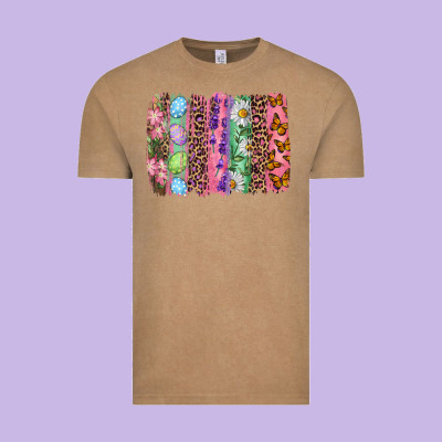 Western Easter Brushstroke Vintage Tee Designed By Nancycooperartshop
