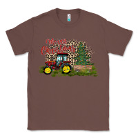 Chestnut merry Christmas tractor tree Classic Tee - CowhideDigitalArt