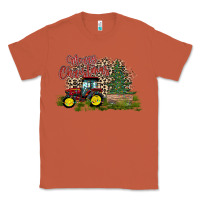 Copper merry Christmas tractor tree Classic Tee - CowhideDigitalArt