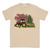 Mushroom merry Christmas tractor tree Classic Tee - CowhideDigitalArt