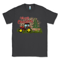 Smoke merry Christmas tractor tree Classic Tee - CowhideDigitalArt