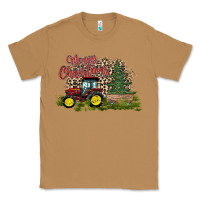 Toasted Coconut merry Christmas tractor tree Classic Tee - CowhideDigitalArt