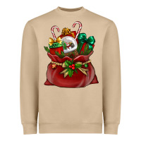 Mushroom christmas santa claus bag Heavyweight Sweatshirt - BundleAndBundleShop