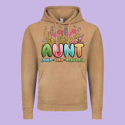 Aunt Loved Kind Beautiful Vintage Hoodie Designed By Maliassmallbusiness