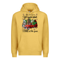 Antique Gold its the most wonderful time of the year Premium Hoodie - CowGirlArtShop