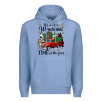 Colony Blue its the most wonderful time of the year Premium Hoodie - CowGirlArtShop