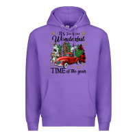 Purple its the most wonderful time of the year Premium Hoodie - CowGirlArtShop