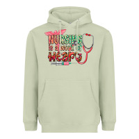 Matcha Nursing is a work of heart Heavyweight Hoodie - CowGirlArtShop