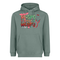 Sage Nursing is a work of heart Heavyweight Hoodie - CowGirlArtShop