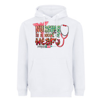 White Nursing is a work of heart Heavyweight Hoodie - CowGirlArtShop