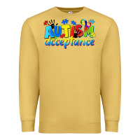 Antique Gold Autism acceptance Premium Sweatshirt - CowGirlArtShop
