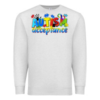 Oatmeal Heather Autism acceptance Premium Sweatshirt - CowGirlArtShop