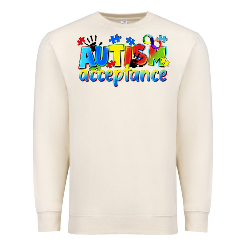 Autism Acceptance Premium Sweatshirt by CowGirlArtShop | Teevron