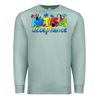 Seafoam Autism acceptance Premium Sweatshirt - CowGirlArtShop