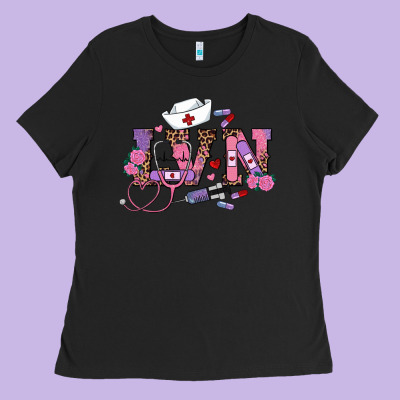Valentines Day Lvn Ladies Tee Designed By Ranaportraitstore