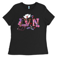 Black valentines day lvn Ladies Tee - RanaPortraitStore