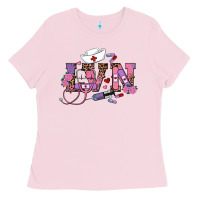 Bubblegum Pink valentines day lvn Ladies Tee - RanaPortraitStore