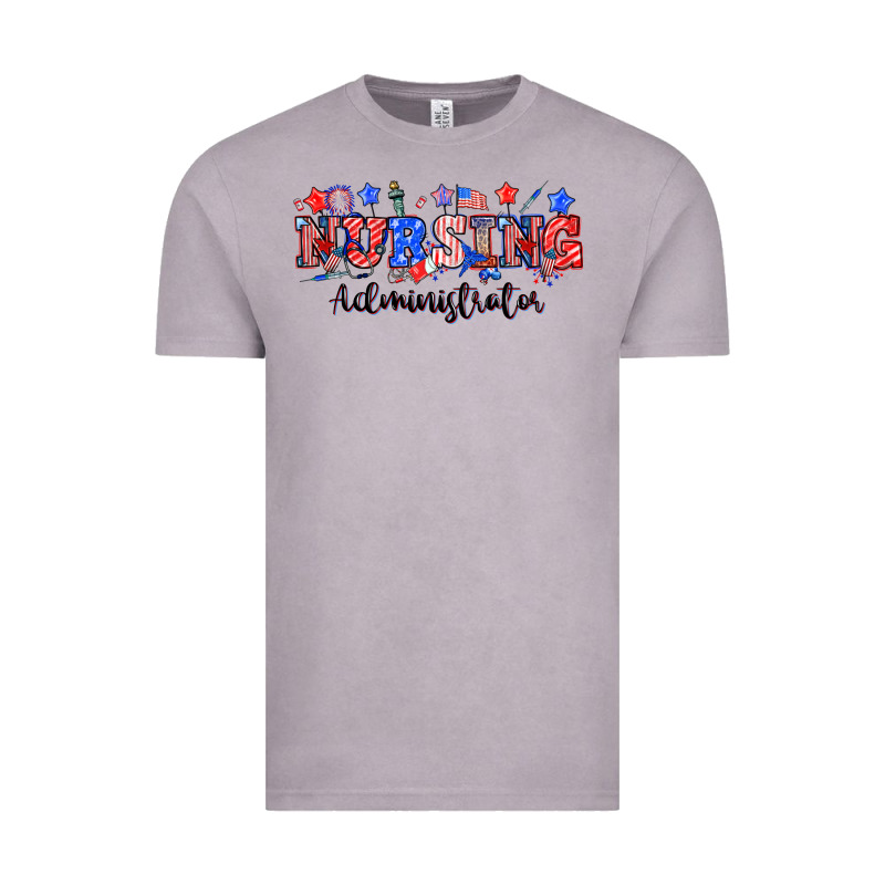 4th Of July Nursing Administrator Vintage Tee by NancyCooperArtShop | Teevron