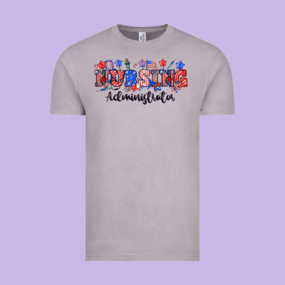 4th Of July Nursing Administrator Vintage Tee Designed By Nancycooperartshop