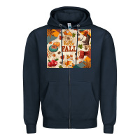 Navy Hello Fall Zipper Hoodie - texasbilliewilder