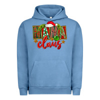 Pigment Pebble Blue christmas nana claus Urban Hoodie - FaDigitalArtStudio