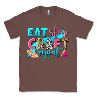Chestnut eat sleep craft repeat Classic Tee - NancyCooperArtShop