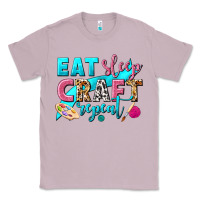 Lilac eat sleep craft repeat Classic Tee - NancyCooperArtShop