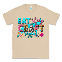 Mushroom eat sleep craft repeat Classic Tee - NancyCooperArtShop