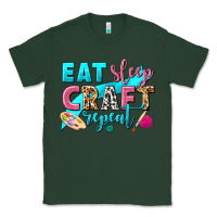 Sports Green eat sleep craft repeat Classic Tee - NancyCooperArtShop