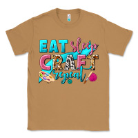 Toasted Coconut eat sleep craft repeat Classic Tee - NancyCooperArtShop