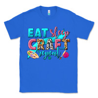 True Royal eat sleep craft repeat Classic Tee - NancyCooperArtShop
