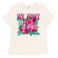 Bone Breast Cancer My Aunt İs A Fighter Ladies Tee - Artiststas