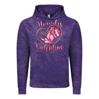 Cloud Purple howdy valentine Vintage Hoodie - MaliasSmallBusiness