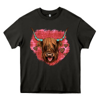 Asphalt highland cow valentines Heavy Core Tee - JahusDesignShop