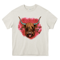 Cream highland cow valentines Heavy Core Tee - JahusDesignShop
