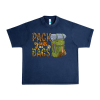 Navy pack your bags Urban Heavy Tee - NancyCooperArtShop