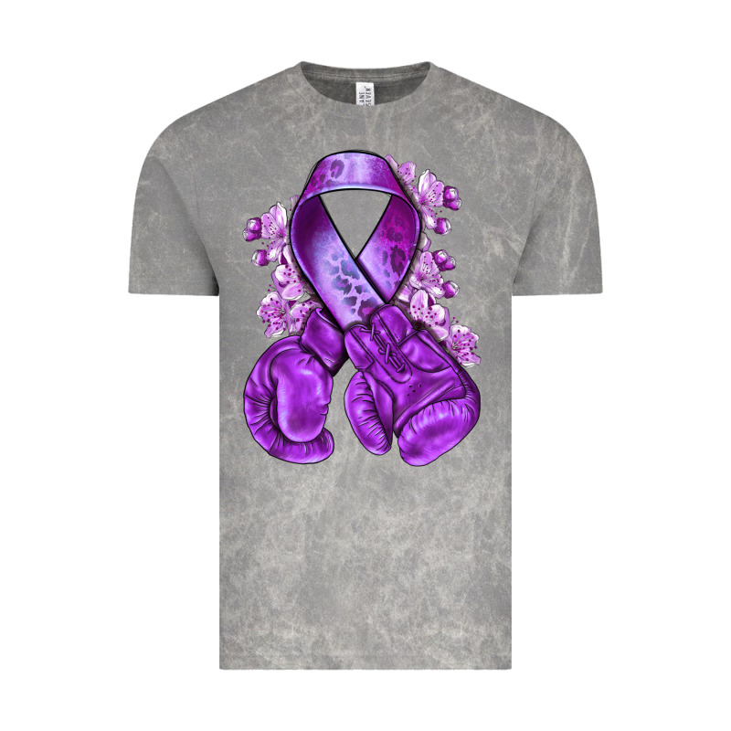 Domestic Violence Warrior Purple Ribbon Vintage Tee by NancyCooperArtShop | Teevron