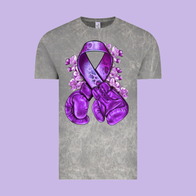 Domestic Violence Warrior Purple Ribbon Vintage Tee Designed By Nancycooperartshop