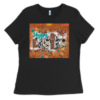 Black happy easter cross Ladies Tee - JahusDesignShop