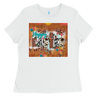 White happy easter cross Ladies Tee - JahusDesignShop