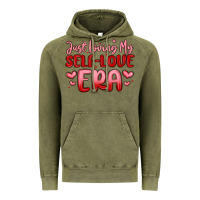 Vintage Olive just loving my self love era Vintage Hoodie - MaliasSmallBusiness