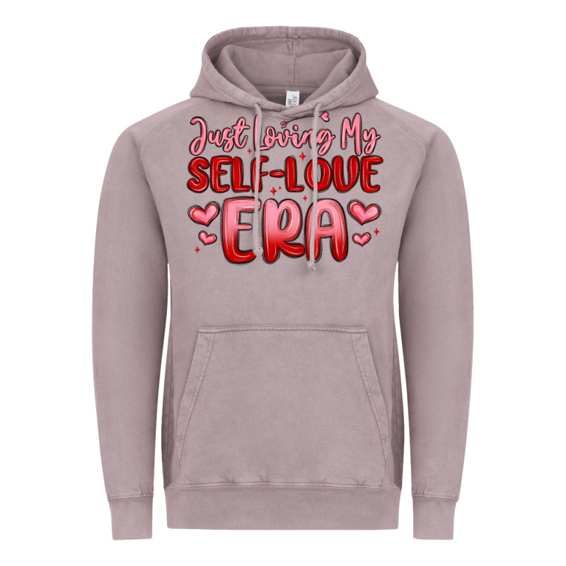 Just Loving My Self Love Era Vintage Hoodie by MaliasSmallBusiness | Teevron