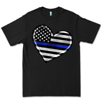 Black american thin blue line flag Premium Tee - Artiststas