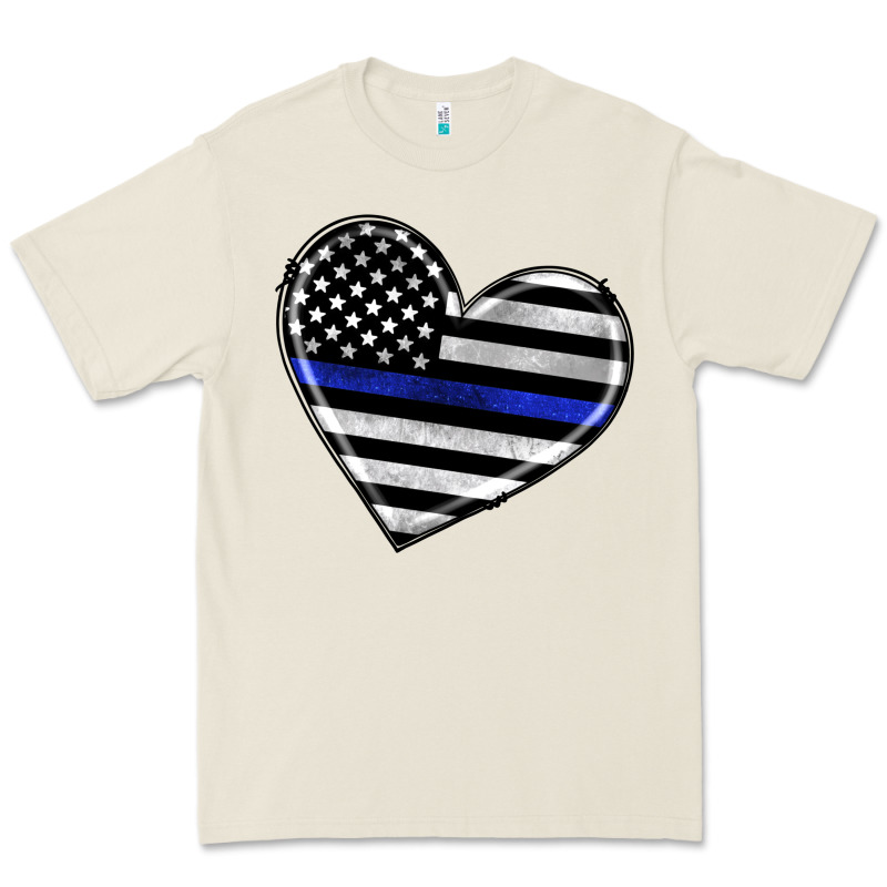 American Thin Blue Line Flag Premium Tee by Artiststas | Teevron