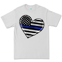 Dove Grey american thin blue line flag Premium Tee - Artiststas